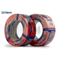 Малярная лента Blue Dolphin "CONTRACTOR" (48мм*50м) для наруж.работ, гладких поверхностей, красная