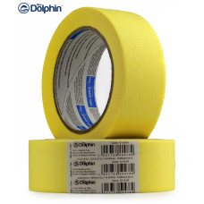 Малярська стрічка Blue Dolphin MT-5210 (38мм*50м), для загального призначення, інтер'єрна, жовта