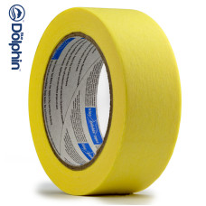 Малярська стрічка Blue Dolphin MT-5210 (38мм*50м), для загального призначення, інтер'єрна, жовта