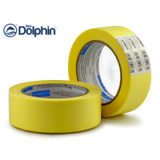 Малярська стрічка Blue Dolphin MT-5210 (38мм*50м), для загального призначення, інтер'єрна, жовта