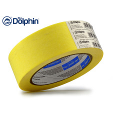 Малярська стрічка Blue Dolphin MT-5210 (38мм*50м), для загального призначення, інтер'єрна, жовта