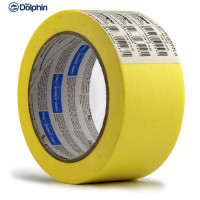 Малярська стрічка Blue Dolphin MT-5210 (48мм*50м), для загального призначення, інтер'єрна, жовта