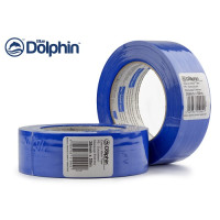 Малярная лента Blue Dolphin "TARP & STUCCO" (38мм*50м) для наружных работ, сложных поверхностей, блактная.
