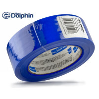 Малярная лента Blue Dolphin "TARP & STUCCO" (38мм*50м) для наружных работ, сложных поверхностей, блактная.