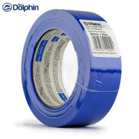 Малярная лента Blue Dolphin "TARP & STUCCO" (38мм*50м) для наружных работ, сложных поверхностей, блактная.