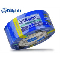 Малярная лента Blue Dolphin "TARP & STUCCO" (48мм*25м) для наружных работ, сложных поверхностей, голубая