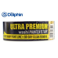 Малярська стрічка Blue Dolphin WASHI ULTRA PREMIUM (38мм*50м)високоякісна, Преміум кл.