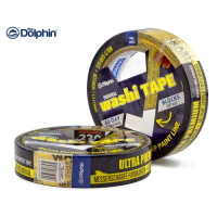 Малярная лента Blue Dolphin WASHI ULTRA PREMIUM (10мм*50м), высококачественная, Премиум кл.