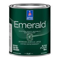 Фарба SW EMERALD Flat Zero VOC латексна глибокоматова, екстра біла Q (0,86л)